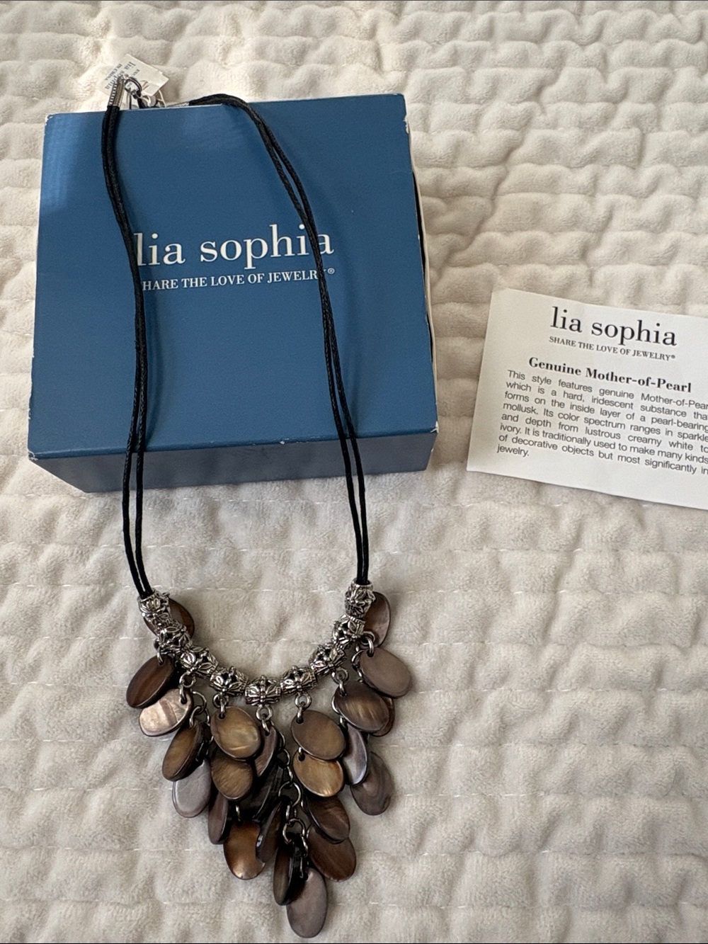Lia Sophia Mother of Pearl Necklace